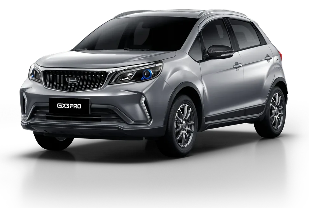 Geely GX3, vista frontal en diagonal