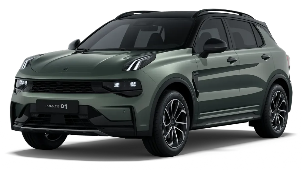 Lynk & Co 01, vista frontal en diagonal