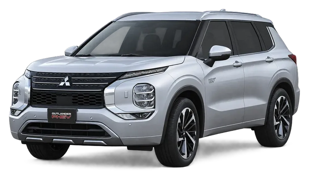 Mitsubishi Outlander PHEV, vista frontal en diagonal